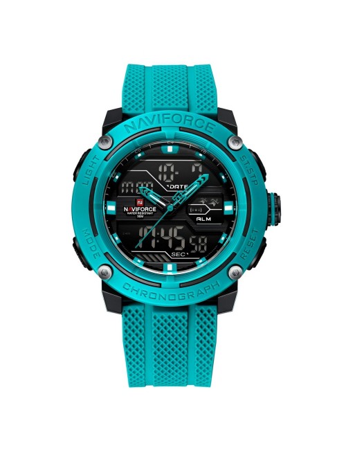 Reloj Naviforce Deportivo Nf7114 Goma Led Hombre + Estuche