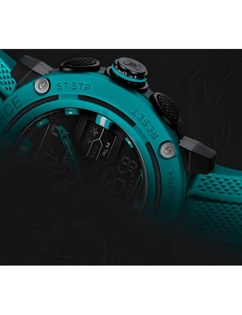 Reloj Naviforce Deportivo Nf7114 Goma Led Hombre + Estuche