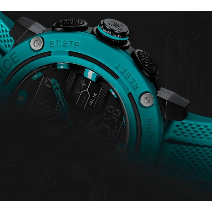 Reloj Naviforce Deportivo Nf7114 Goma Led Hombre + Estuche