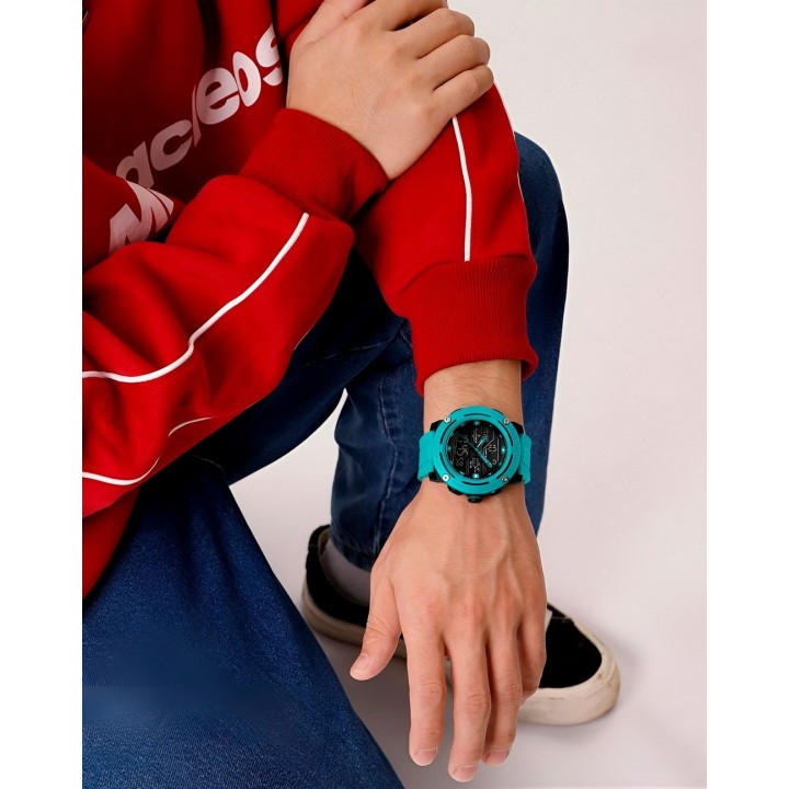 Reloj Naviforce Deportivo Nf7114 Goma Led Hombre + Estuche