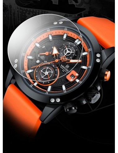 Reloj Naviforce Deportivo Nf8033 Goma Hombre + Estuche