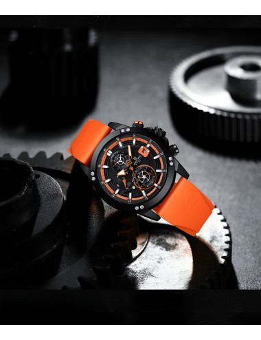 Reloj Naviforce Deportivo Nf8033 Goma Hombre + Estuche