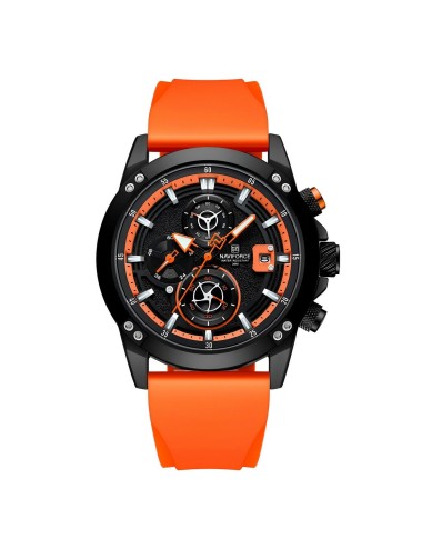 Reloj Naviforce Deportivo Nf8033 Goma Hombre + Estuche