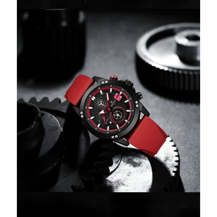 Reloj Naviforce Deportivo Nf8033 Goma Hombre + Estuche