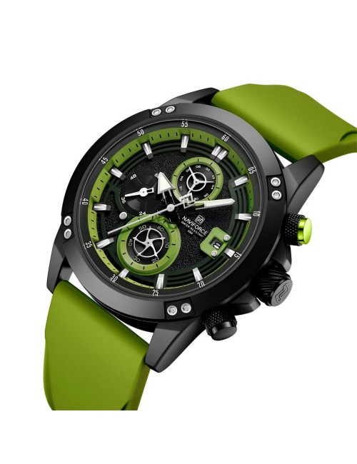 Reloj Naviforce Deportivo Nf8033 Goma Hombre + Estuche