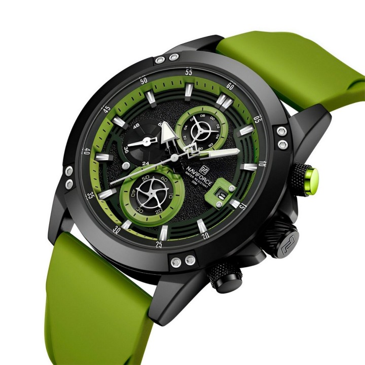 Reloj Naviforce Deportivo Nf8033 Goma Hombre + Estuche