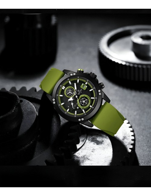 Reloj Naviforce Deportivo Nf8033 Goma Hombre + Estuche