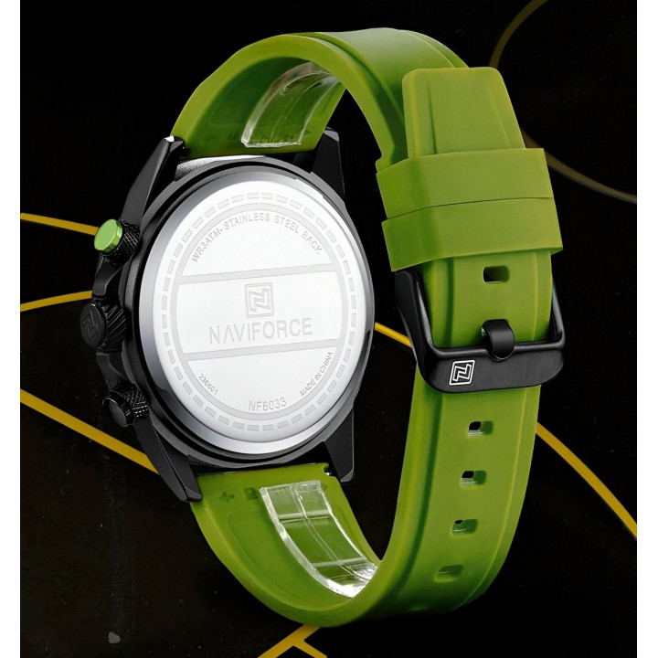 Reloj Naviforce Deportivo Nf8033 Goma Hombre + Estuche