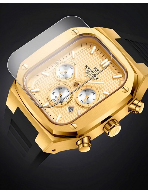 Reloj Naviforce Deportivo Nf8037 Goma Hombre + Estuche