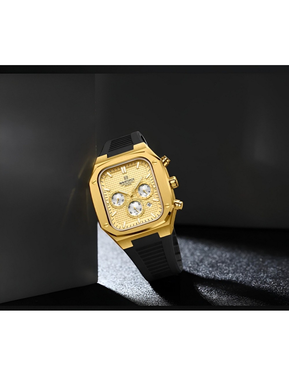Reloj Naviforce Deportivo Nf8037 Goma Hombre + Estuche