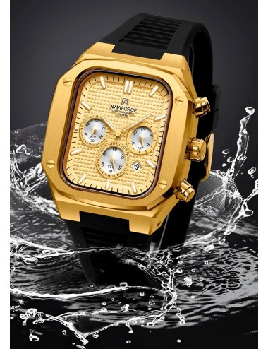 Reloj Naviforce Deportivo Nf8037 Goma Hombre + Estuche