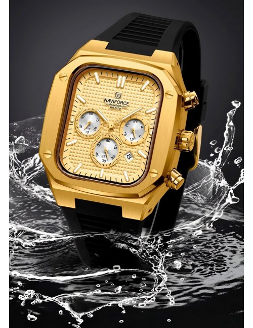 Reloj Naviforce Deportivo Nf8037 Goma Hombre + Estuche