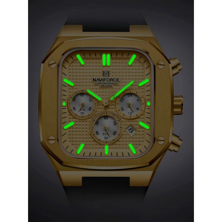 Reloj Naviforce Deportivo Nf8037 Goma Hombre + Estuche