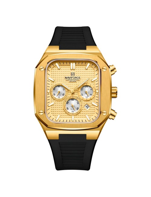Reloj Naviforce Deportivo Nf8037 Goma Hombre + Estuche