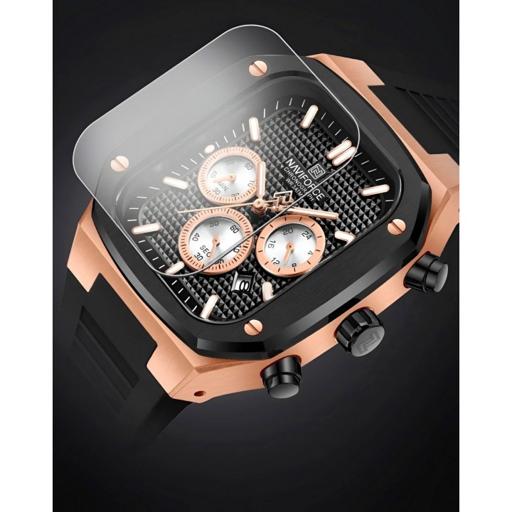 Reloj Naviforce Deportivo Nf8037 Goma Hombre + Estuche