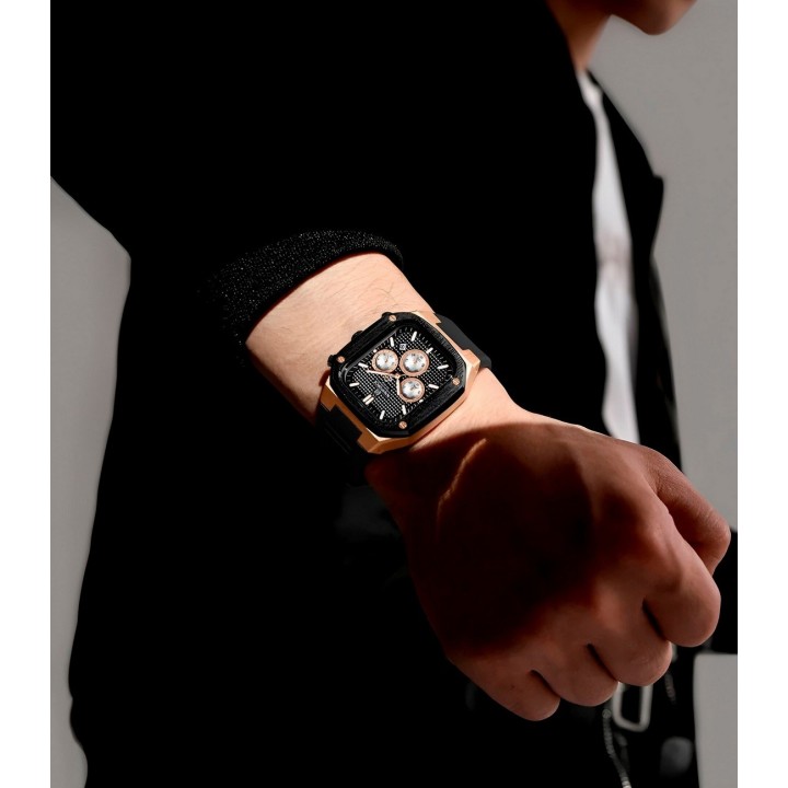 Reloj Naviforce Deportivo Nf8037 Goma Hombre + Estuche