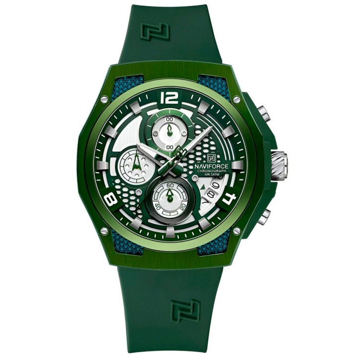 Reloj Naviforce Deportivo Nf8051t Goma Hombre + Estuche