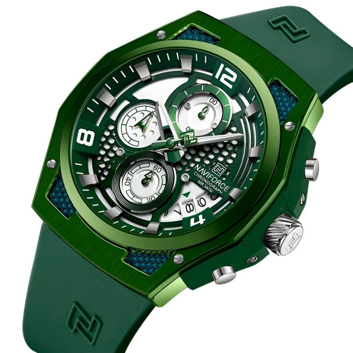 Reloj Naviforce Deportivo Nf8051t Goma Hombre + Estuche