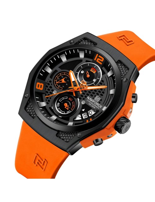 Reloj Naviforce Deportivo Nf8051t Goma Hombre + Estuche