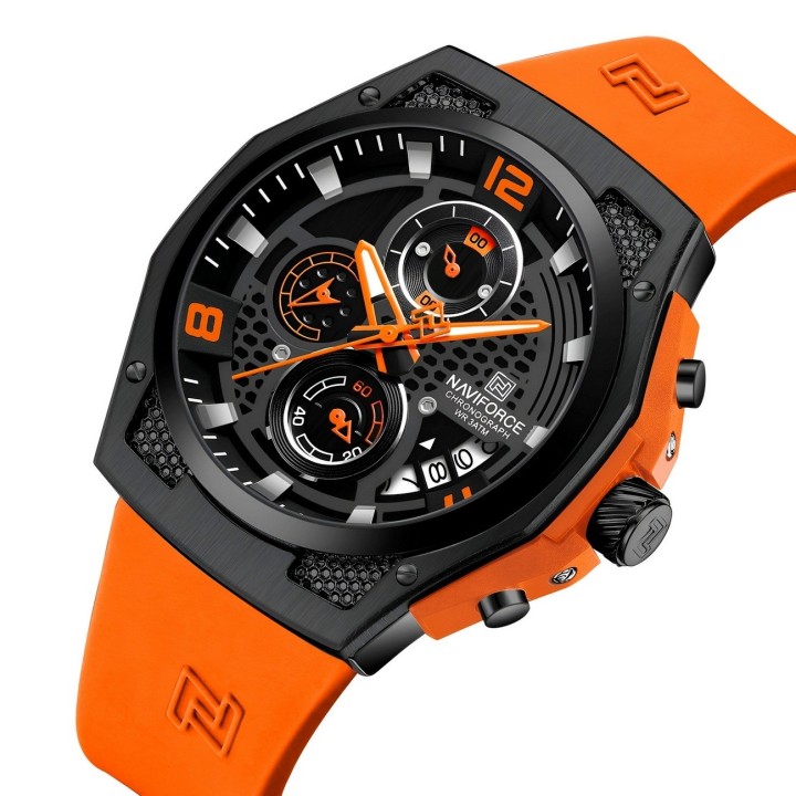 Reloj Naviforce Deportivo Nf8051t Goma Hombre + Estuche