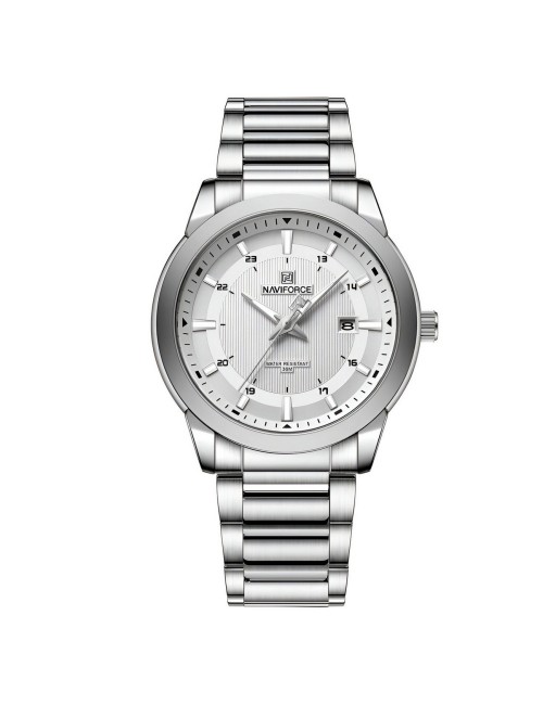 Reloj Naviforce Casual Nf8029 Crono Hombre Acero+ Estuche
