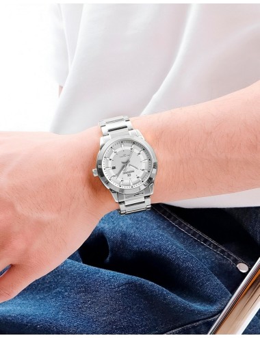 Reloj Naviforce Casual Nf8029 Crono Hombre Acero+ Estuche