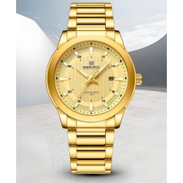 Reloj Naviforce Casual Nf8029 Crono Hombre Acero+ Estuche