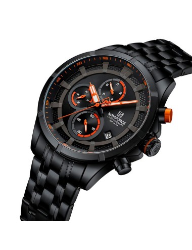 Reloj Naviforce Casual Nf8046 Crono Hombre Acero+ Estuche