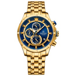 Reloj Naviforce Casual Nf8046 Crono Hombre Acero+ Estuche