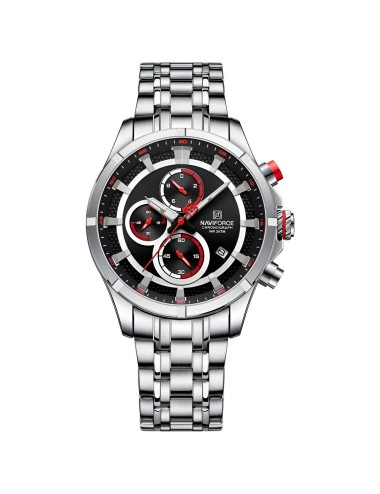 Reloj Naviforce Casual Nf8046 Crono Hombre Acero+ Estuche