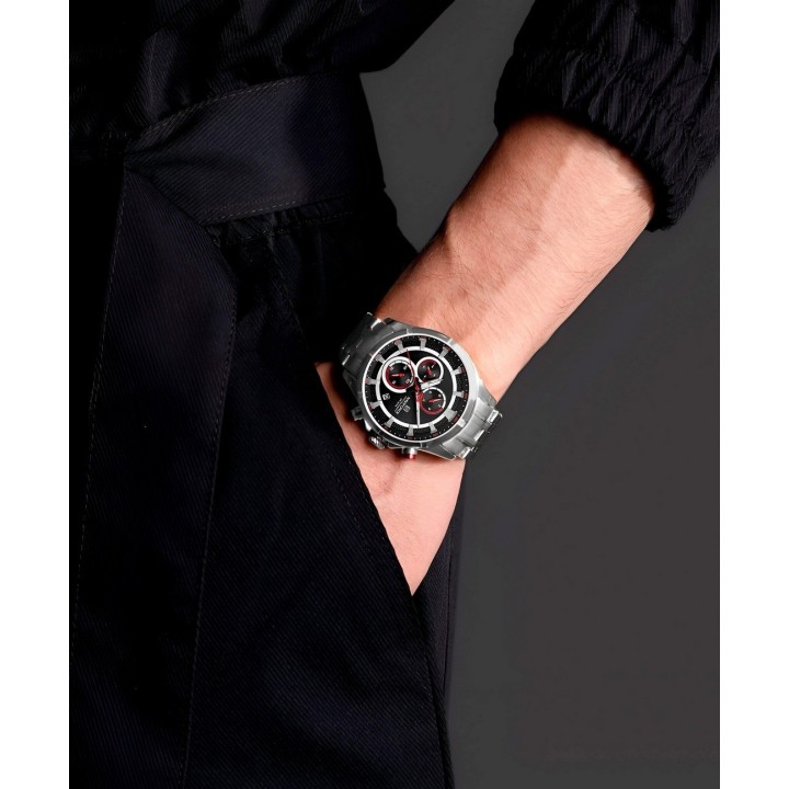 Reloj Naviforce Casual Nf8046 Crono Hombre Acero+ Estuche