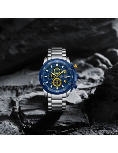 Reloj Naviforce Casual Nf8047s Crono Hombre Acero+ Estuche