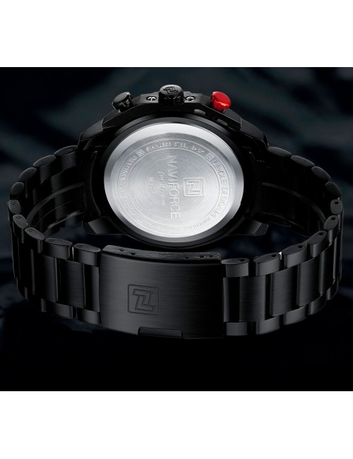 Reloj Naviforce Casual Nf8047s Crono Hombre Acero+ Estuche