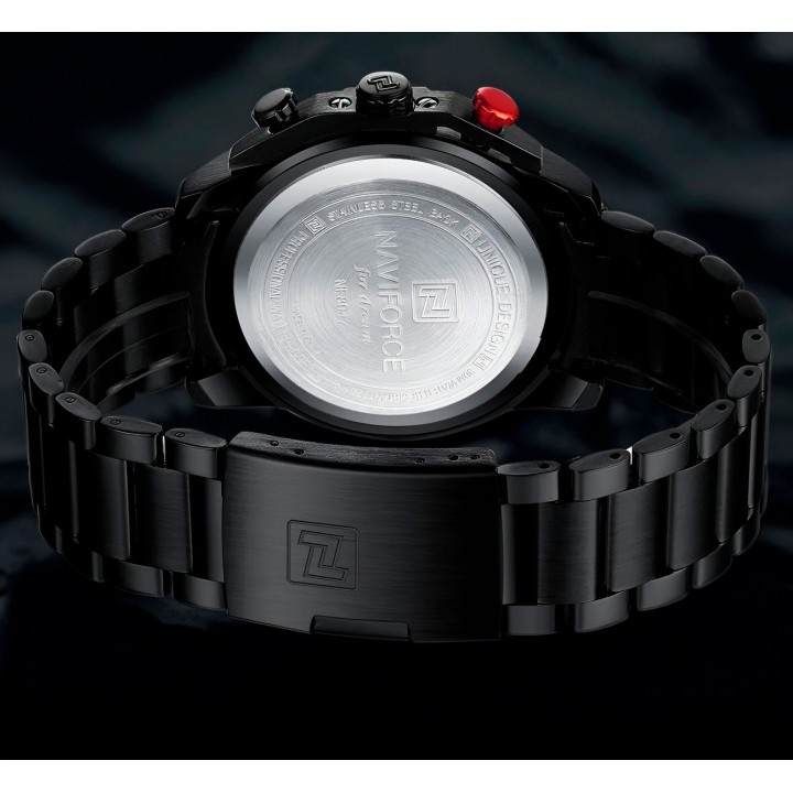 Reloj Naviforce Casual Nf8047s Crono Hombre Acero+ Estuche