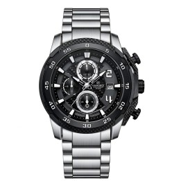Reloj Naviforce Casual Nf8047s Crono Hombre Acero+ Estuche