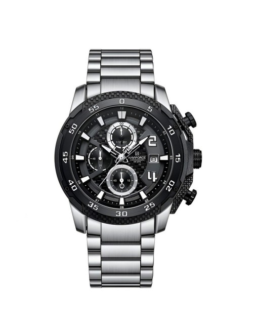 Reloj Naviforce Casual Nf8047s Crono Hombre Acero+ Estuche