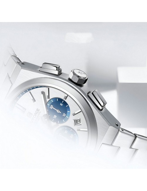 Reloj Naviforce Casual Nf8048g Crono Hombre Acero+ Estuche