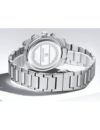 Reloj Naviforce Casual Nf8048g Crono Hombre Acero+ Estuche