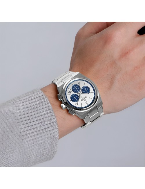 Reloj Naviforce Casual Nf8048g Crono Hombre Acero+ Estuche