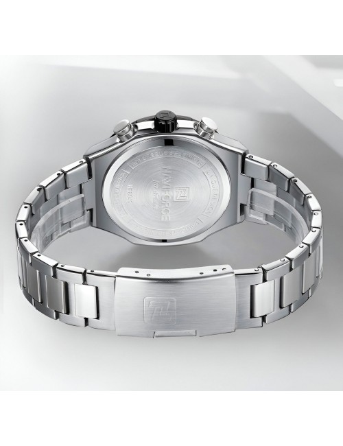 Reloj Naviforce Casual Nf8049 Crono Hombre Acero+ Estuche