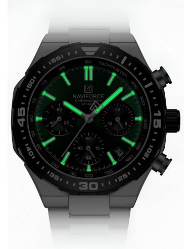 Reloj Naviforce Casual Nf8049 Crono Hombre Acero+ Estuche