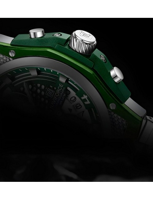 Reloj Naviforce Casual Nf8051s Crono Hombre Acero+ Estuche