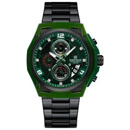 Reloj Naviforce Casual Nf8051s Crono Hombre Acero+ Estuche