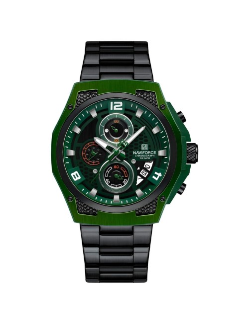 Reloj Naviforce Casual Nf8051s Crono Hombre Acero+ Estuche