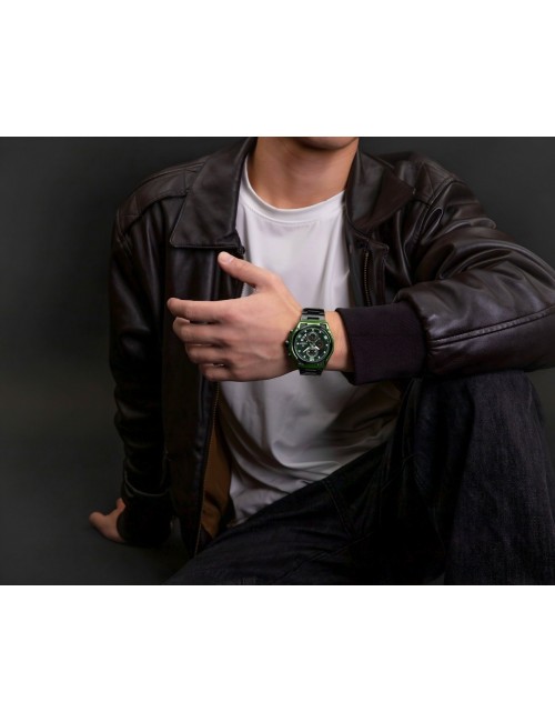 Reloj Naviforce Casual Nf8051s Crono Hombre Acero+ Estuche