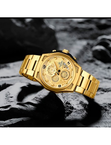 Reloj Naviforce Casual Nf8051s Crono Hombre Acero+ Estuche