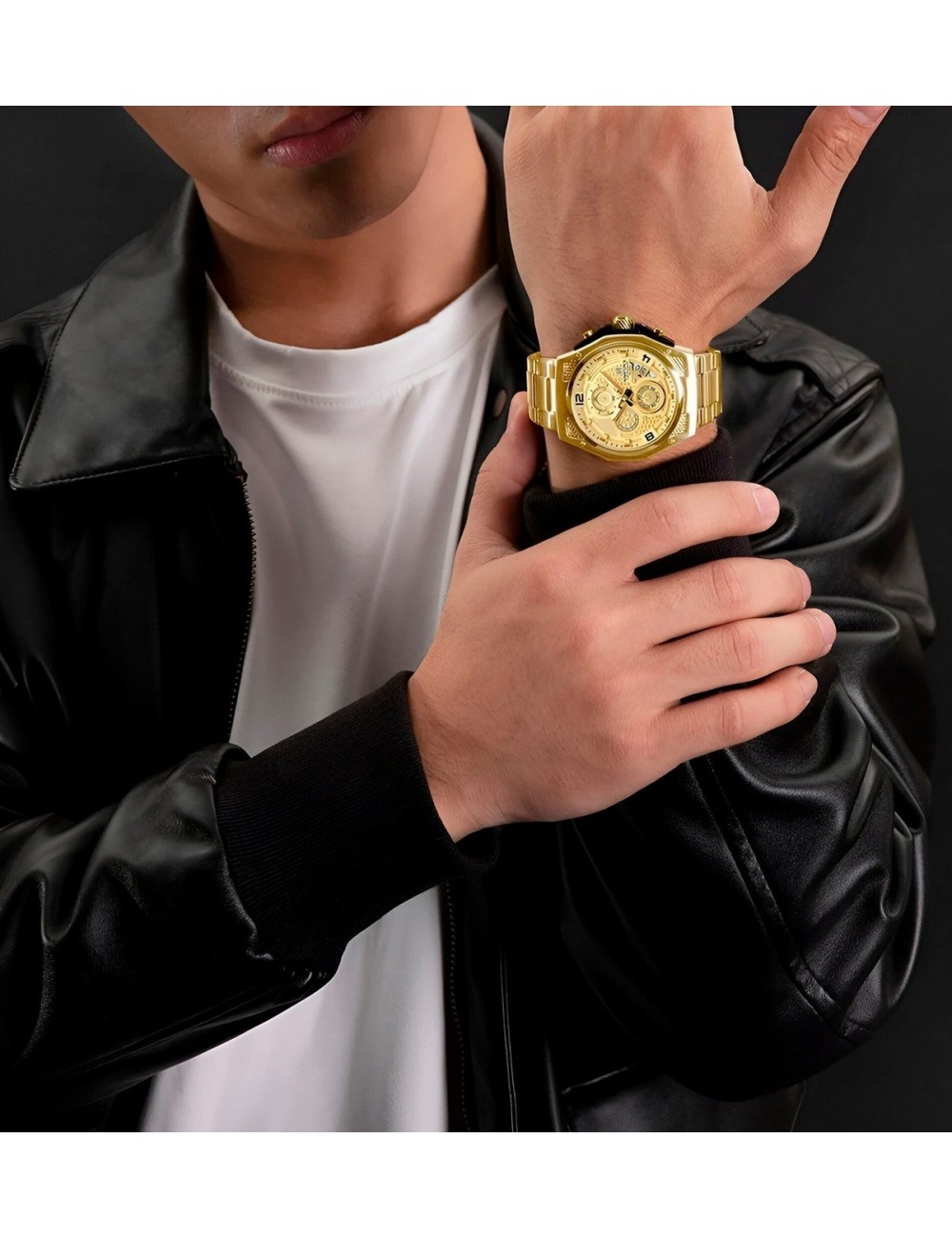 Reloj Naviforce Casual Nf8051s Crono Hombre Acero+ Estuche