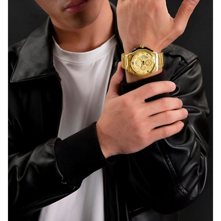 Reloj Naviforce Casual Nf8051s Crono Hombre Acero+ Estuche