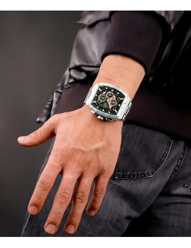 Reloj Naviforce Casual Nf8066 Crono Hombre Acero+ Estuche