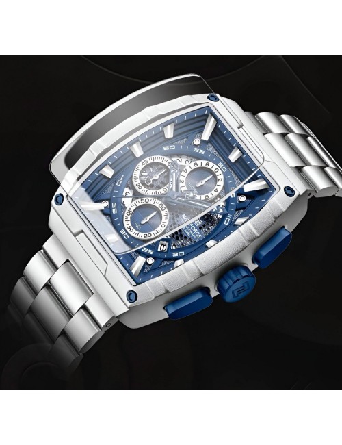 Reloj Naviforce Casual Nf8066 Crono Hombre Acero+ Estuche